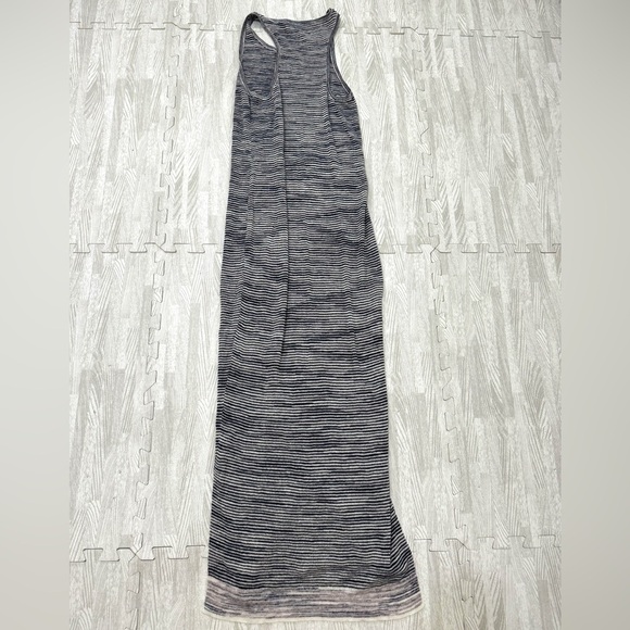 Theory Blue and White Striped Maxi Dress - Picture 4 of 13